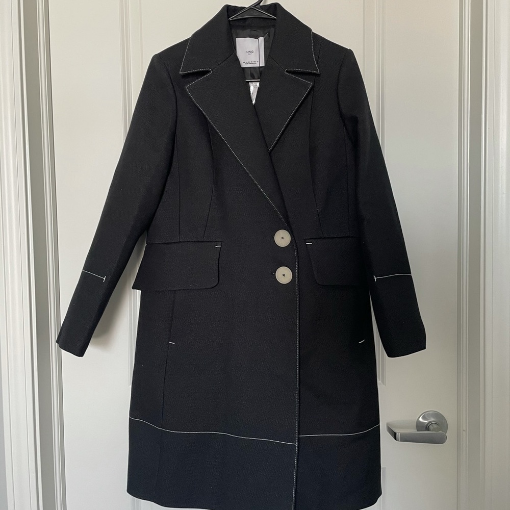 Holiday season sale!!MNG Mango black chic suit jacket Abrigo Sake SZ S